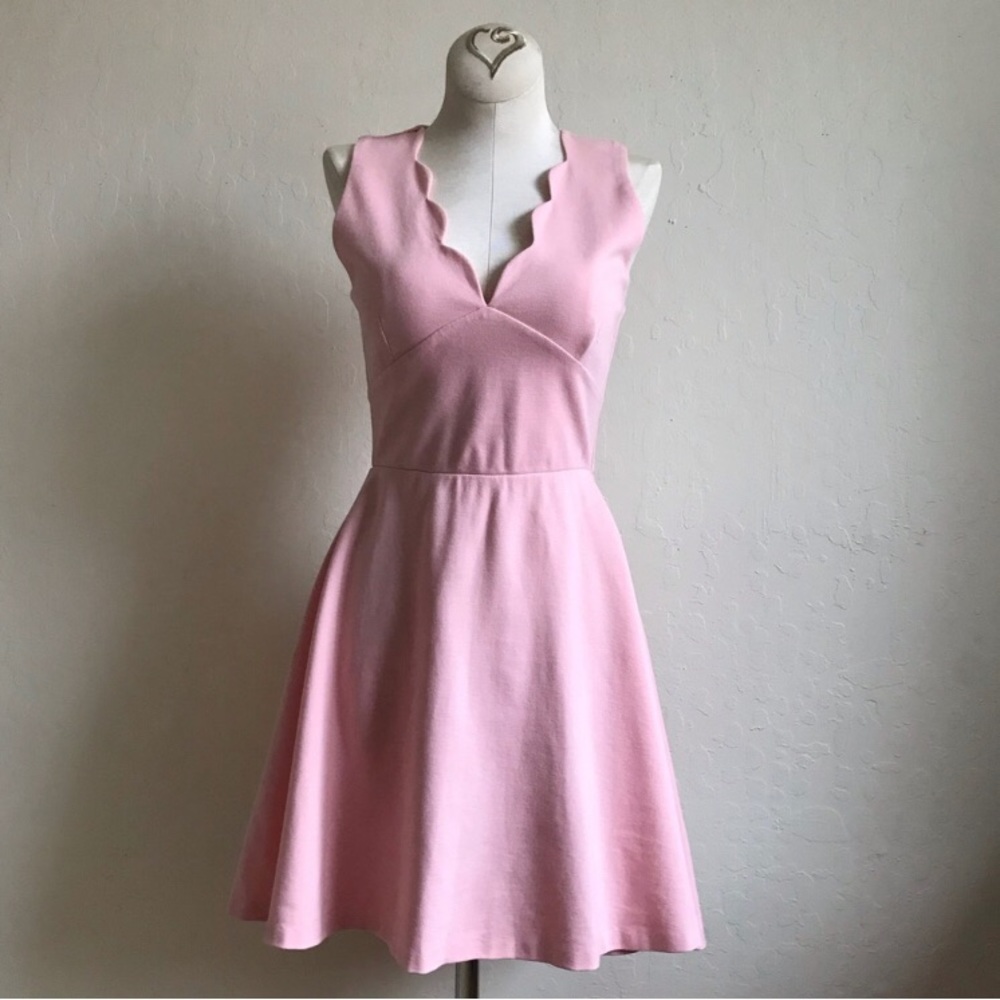 Love…Ady A-Line Fit and Flare Sleeveless Knit Dress Light Pastel Pink Junior’s S